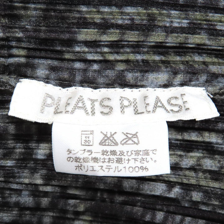 PLEATS PLEASE ワンピース ブラック グレー ポリエステル レディース 3 PP64-JA433