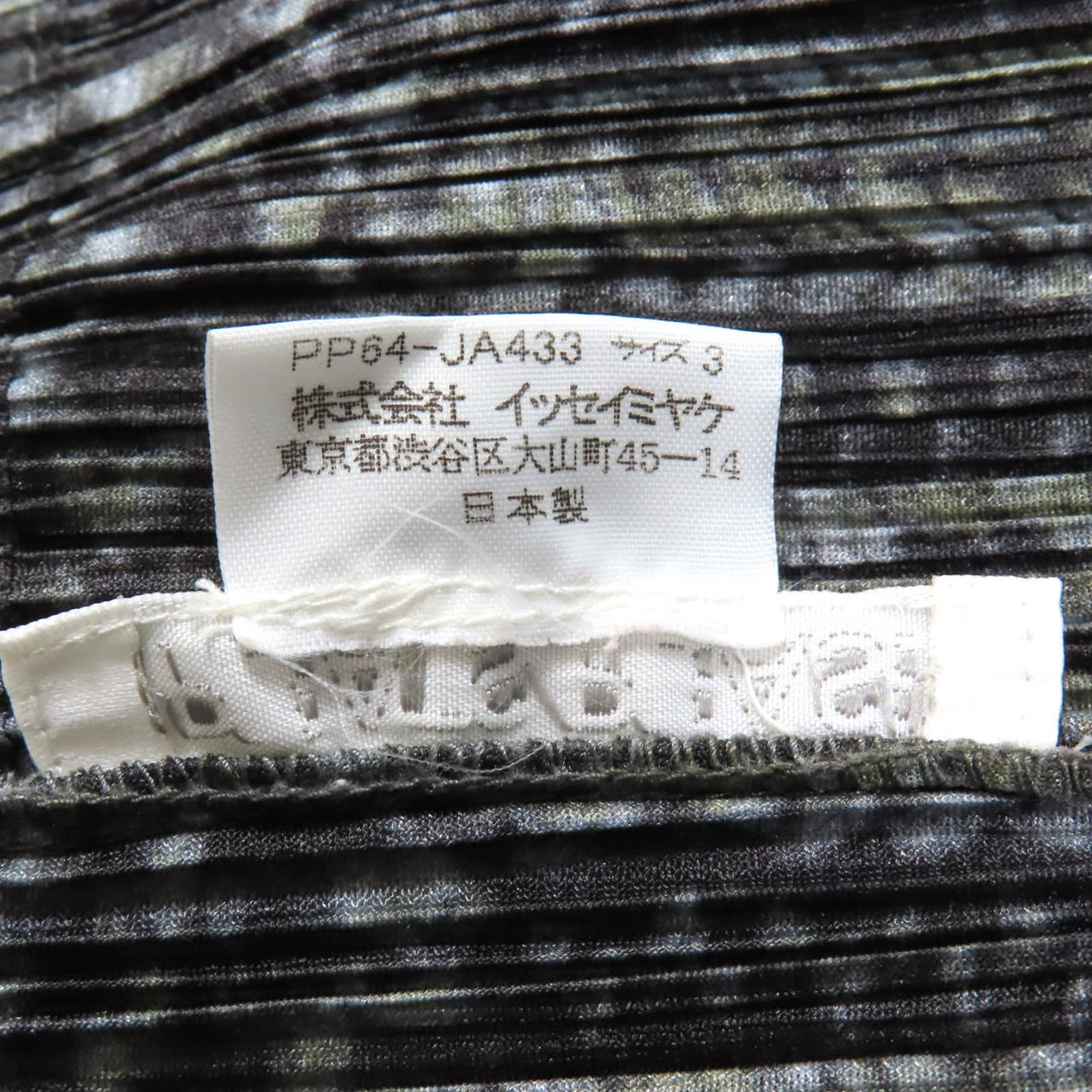 PLEATS PLEASE ワンピース ブラック グレー ポリエステル レディース 3 PP64-JA433