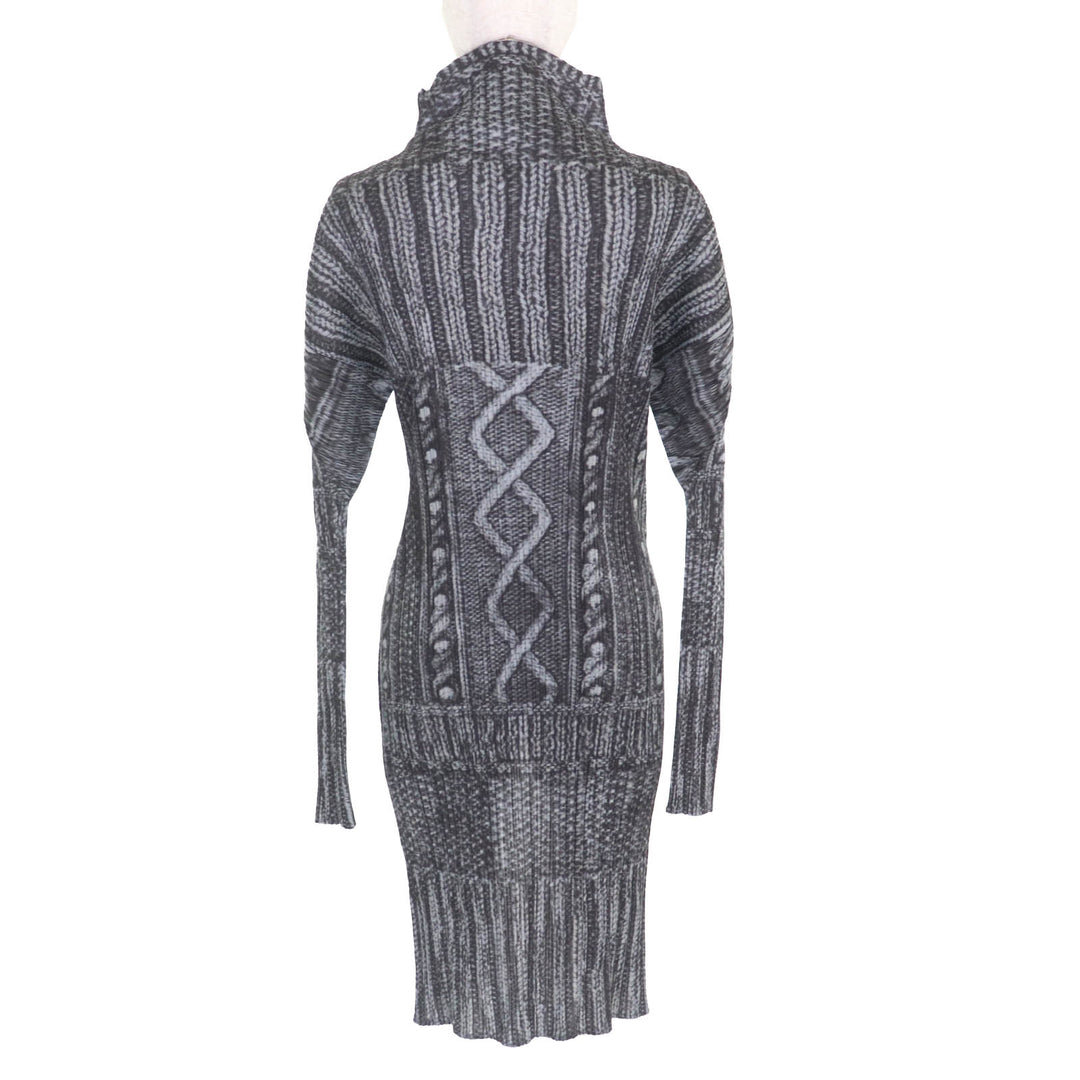 Great PLEATS PLEASE one piece Black Grey polyester Women 3 PP64-JA433