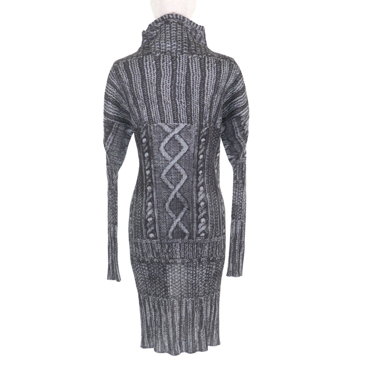 Great PLEATS PLEASE one piece Black Grey polyester Women 3 PP64-JA433