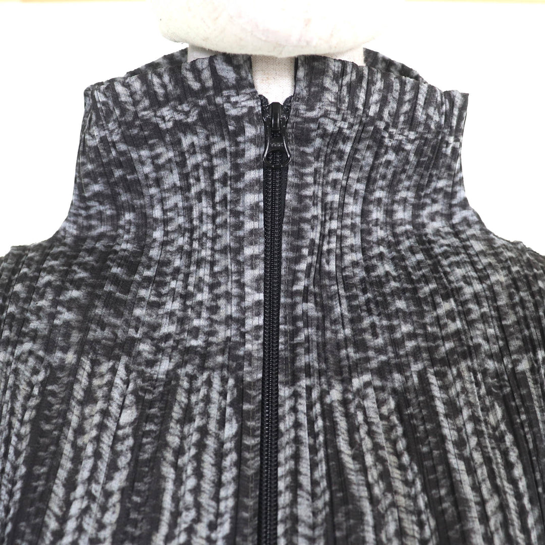 Great PLEATS PLEASE one piece Black Grey polyester Women 3 PP64-JA433