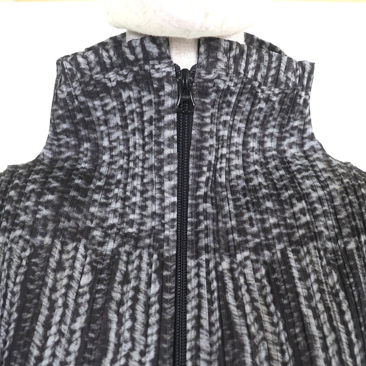 Great PLEATS PLEASE one piece Black Grey polyester Women 3 PP64-JA433