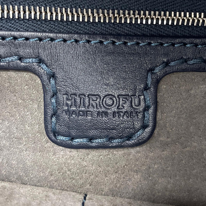 Great HIROFU Shoulder Bag duo 2WAY Dark navy Cowhide Women