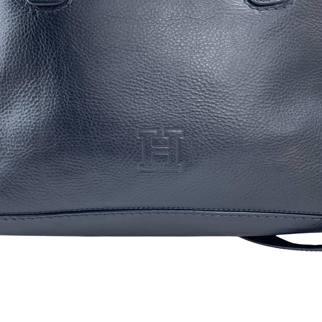 Great HIROFU Shoulder Bag duo 2WAY Dark navy Cowhide Women