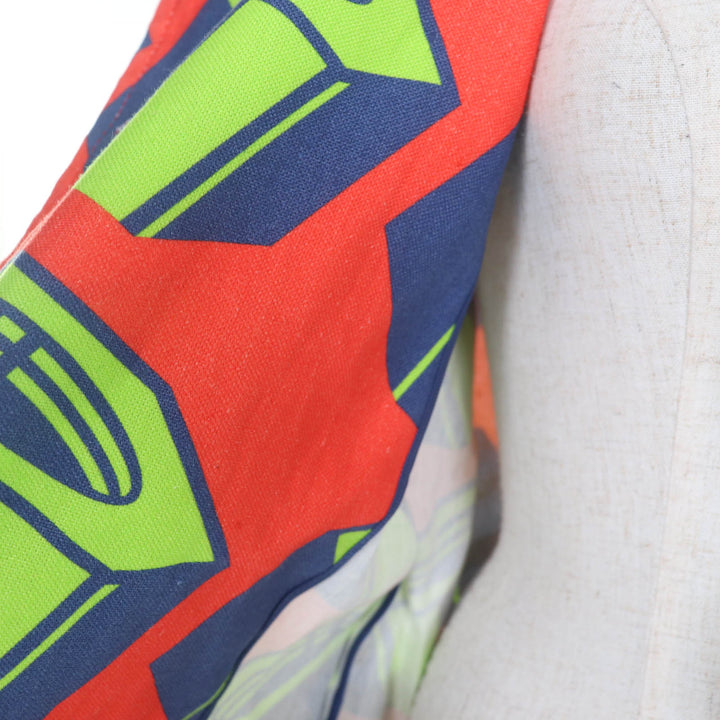 Pristine GUCCI Jacket Nut print belt included multicolor linen Women 36 746401