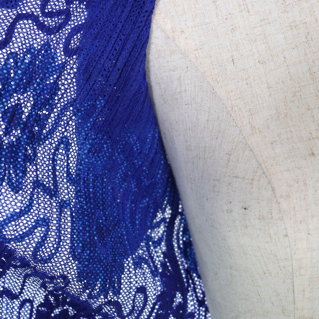 Excellent PLEATS PLEASE cardigan blue polyester Women 3 PP06-JO905