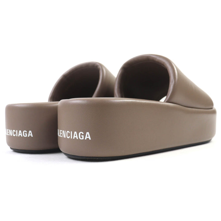 優れたBALENCIAGAサンダルロゴプラットフォームサンダル厚底37 656960