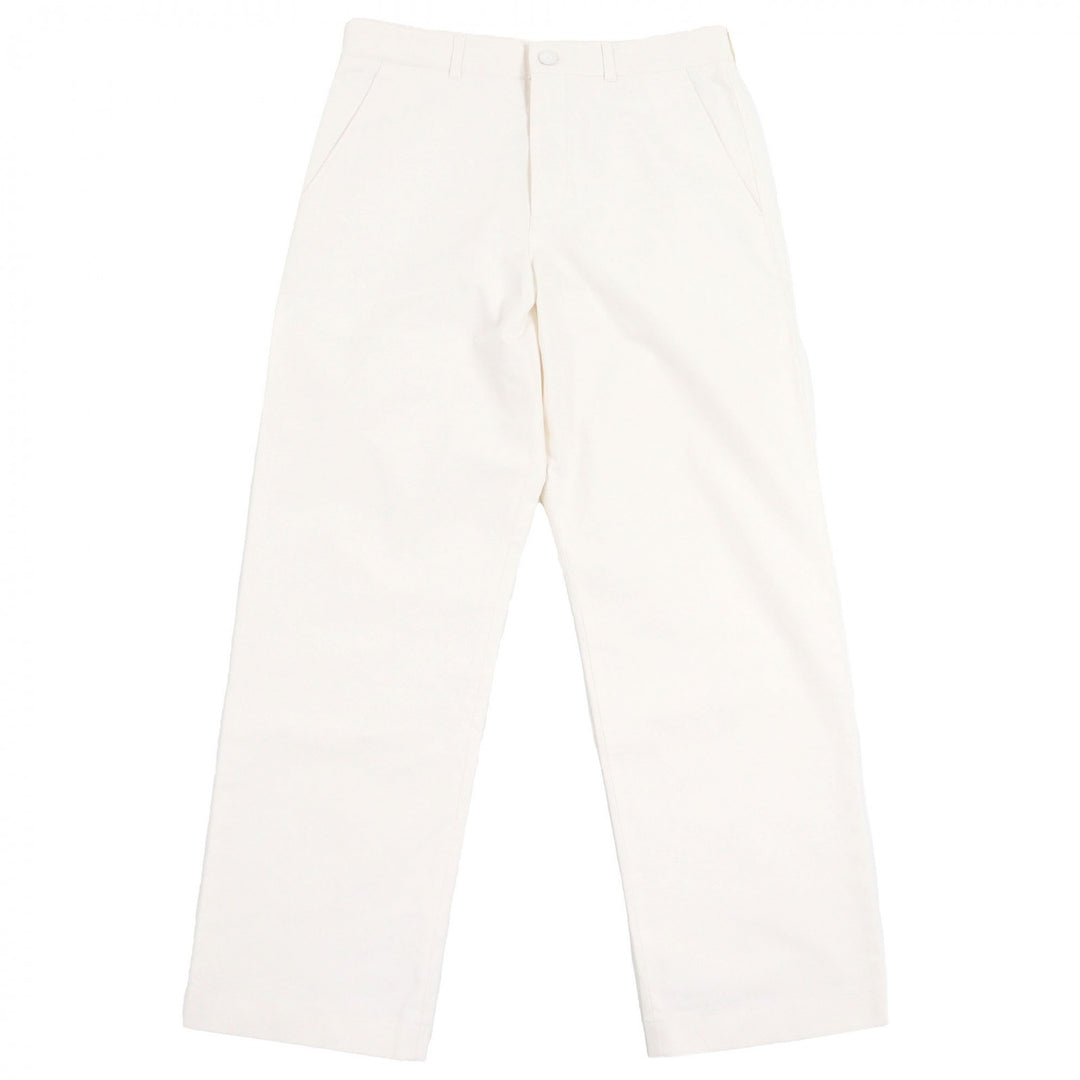Discounted Great DIOR Pants CD heart logo embroidery Ivory cotton mens 46 493C166A6209