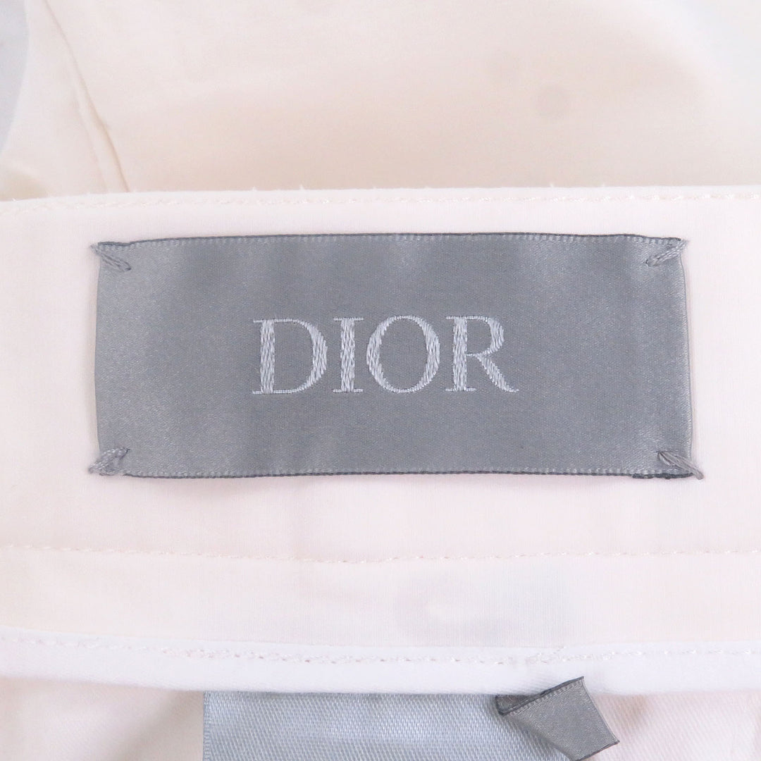 Discounted Great DIOR Pants CD heart logo embroidery Ivory cotton mens 46 493C166A6209