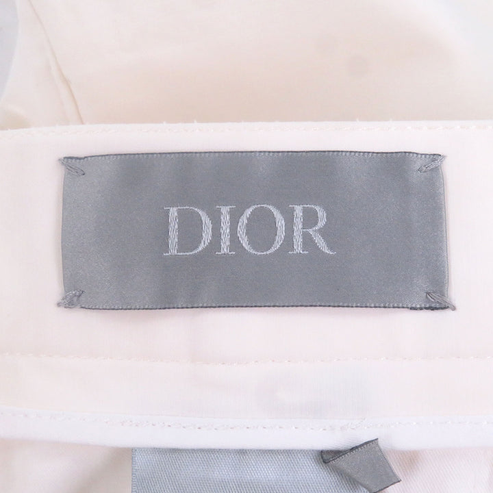 Discounted Great DIOR Pants CD heart logo embroidery Ivory cotton mens 46 493C166A6209