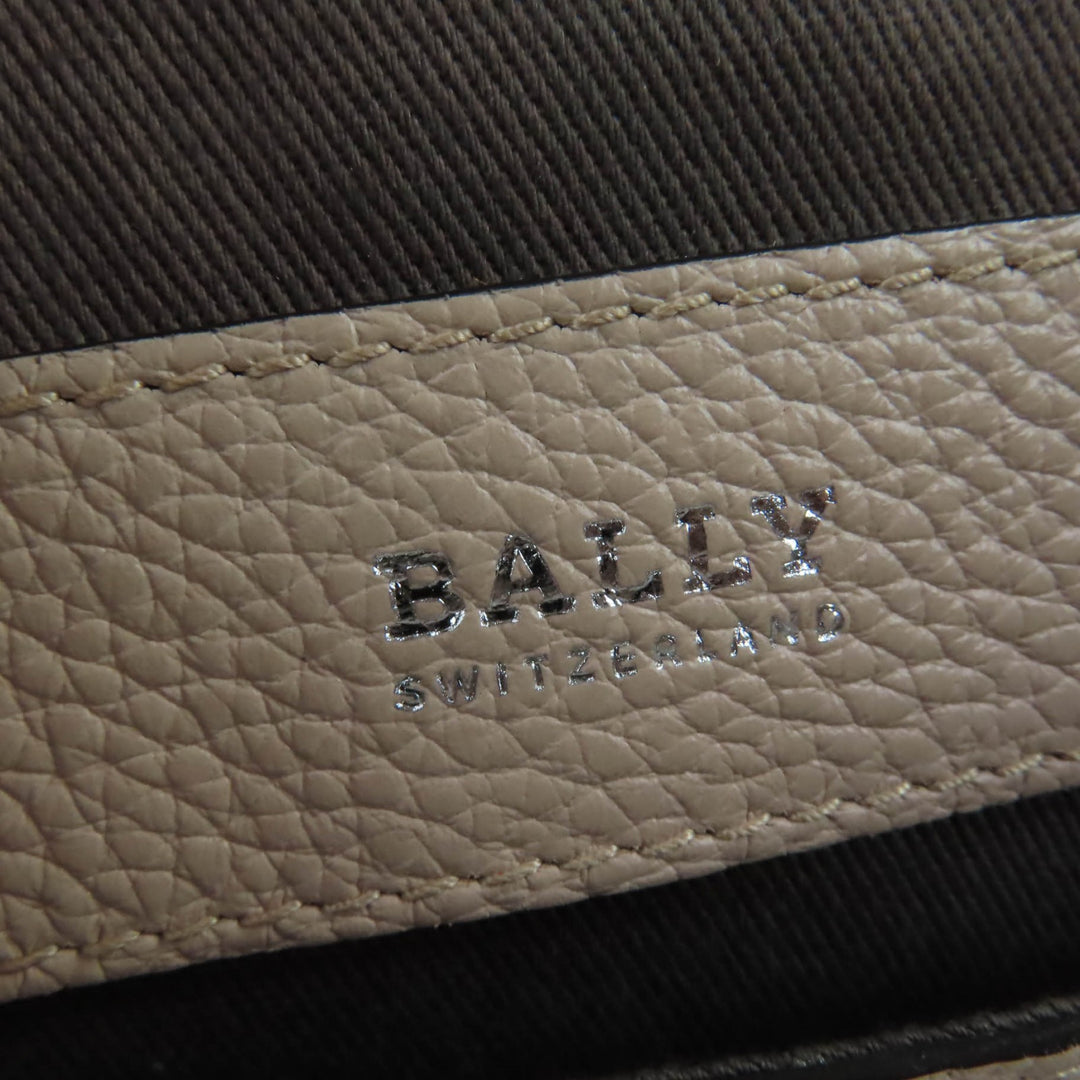 素晴らしい BALLY ショルダーバッグ SOMMET ZIP レザー 2WAY ハンドバッグ ピンクベージュ レザー レディース