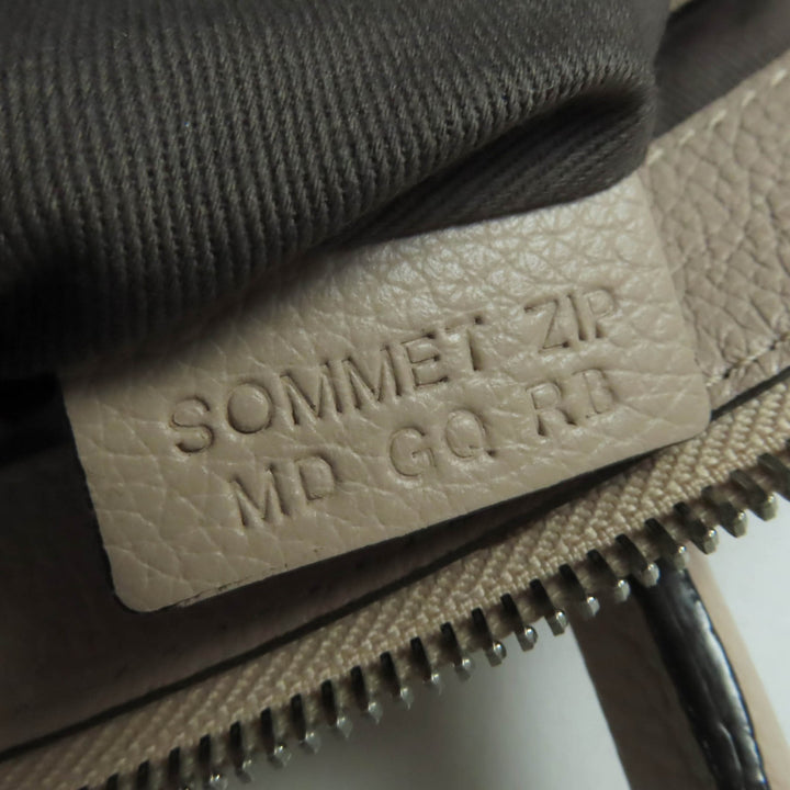 素晴らしい BALLY ショルダーバッグ SOMMET ZIP レザー 2WAY ハンドバッグ ピンクベージュ レザー レディース