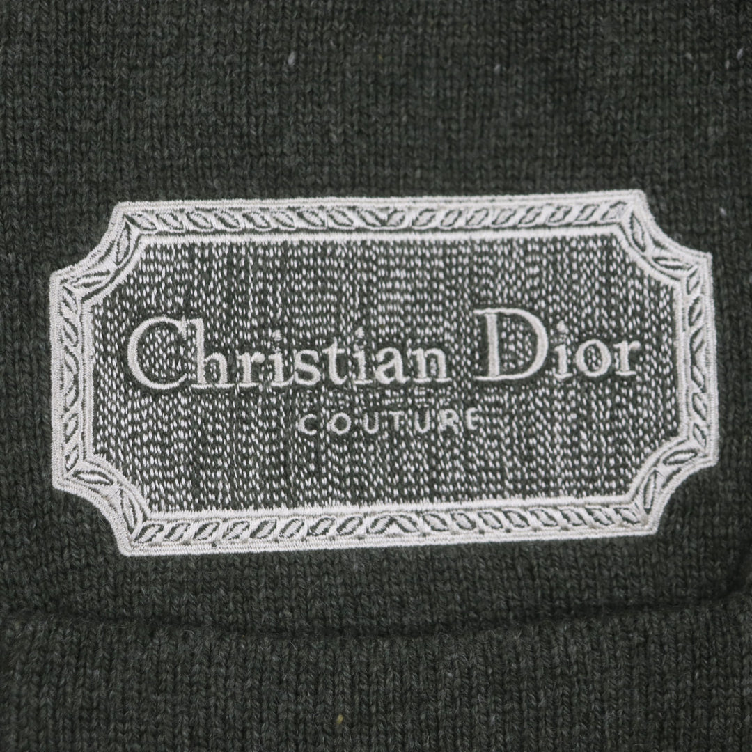 新品同様 DIOR カーディガン カーキ カシミア メンズ M 243M230AT474