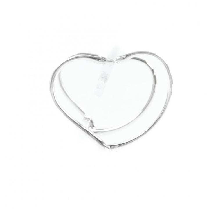 Excellent TIFFANY&Co. Pierce Open Heart Hoop Earrings Silver 925 Women