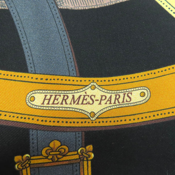 新品 HERMES スカーフ CAVALCADOUR ベルトデザイン マルチシルク レディース