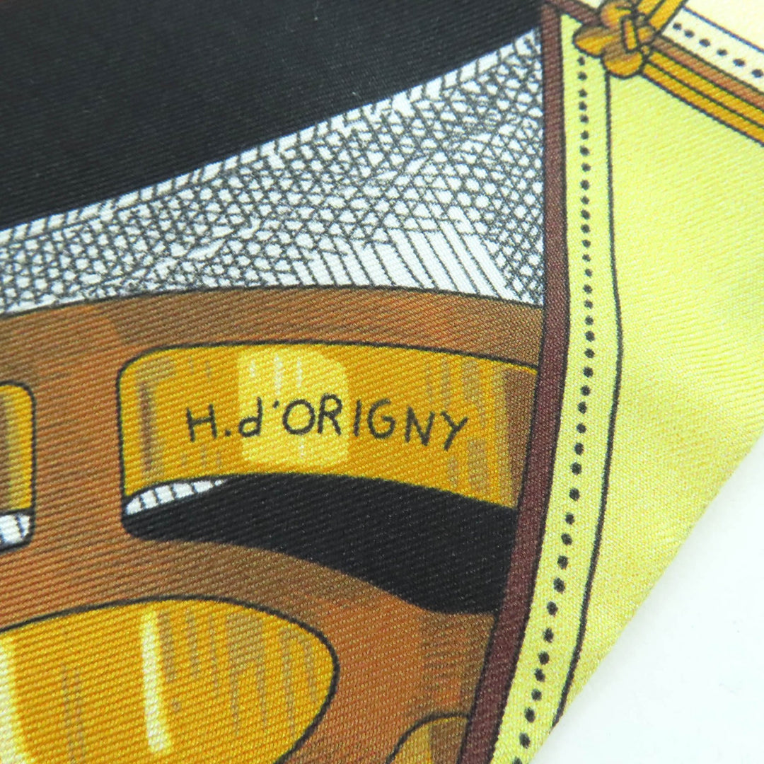 新品 HERMES スカーフ CAVALCADOUR ベルトデザイン マルチシルク レディース