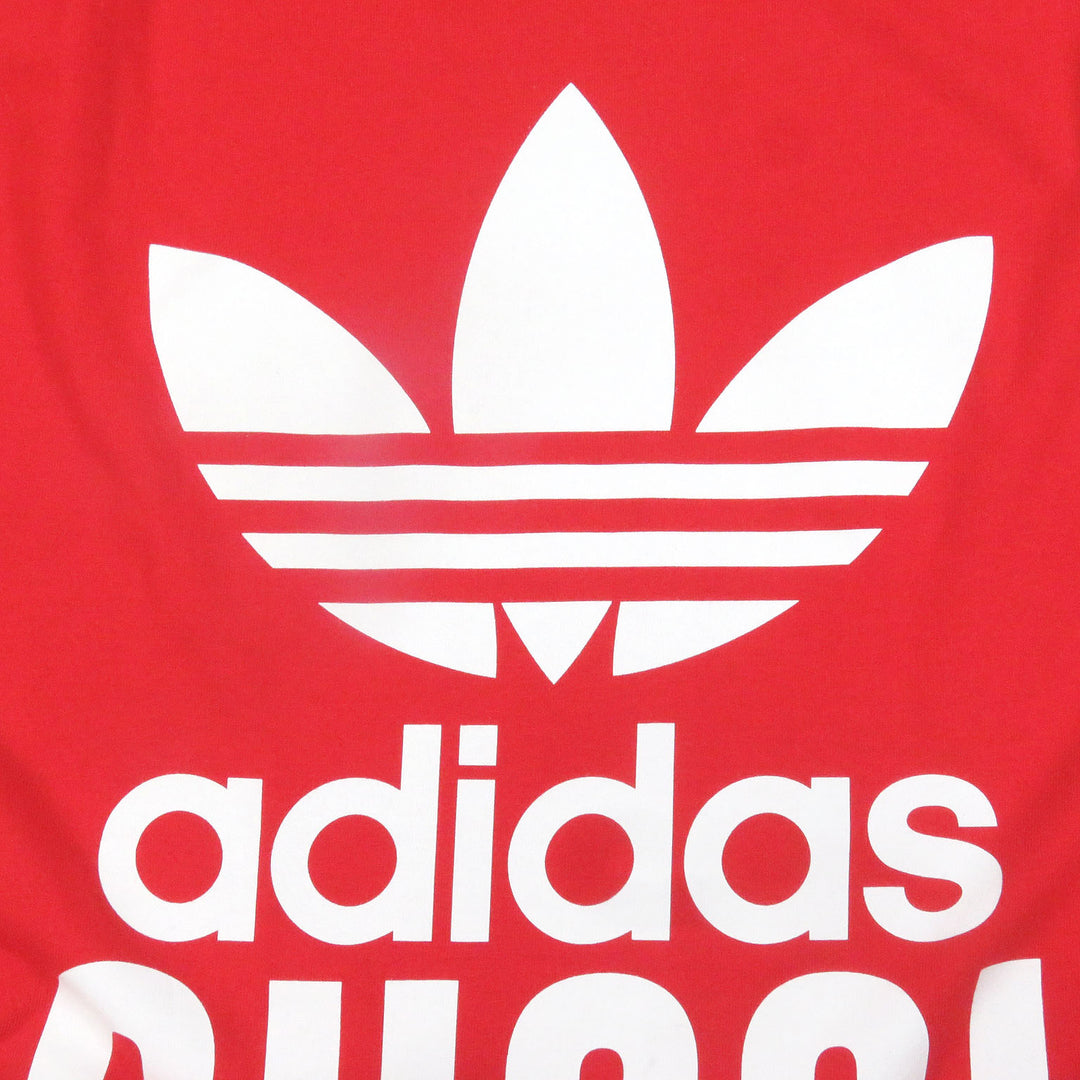 美品 GUCCI×adidas 半袖Tシャツ トレフォイル スリーストライプス レッド M 616036