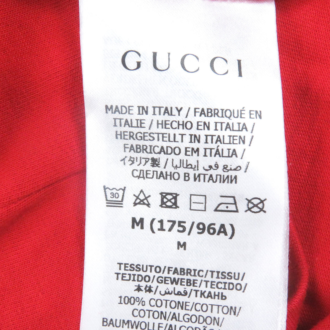 美品 GUCCI×adidas 半袖Tシャツ トレフォイル スリーストライプス レッド M 616036