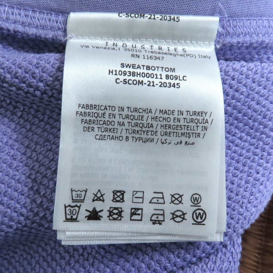 素晴らしい MONCLER パンツ スウェットボトム パープル コットン レディース XS