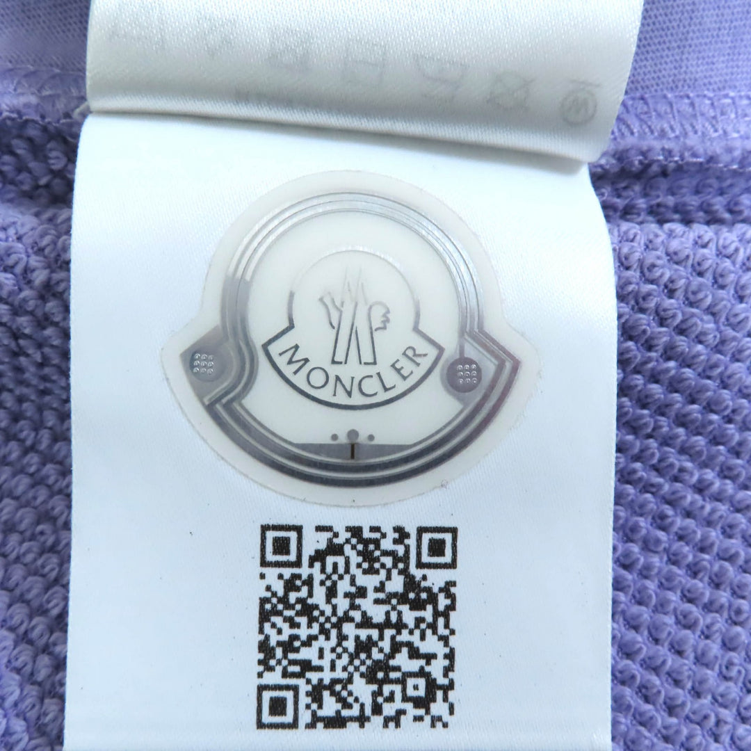 素晴らしい MONCLER パンツ スウェットボトム パープル コットン レディース XS