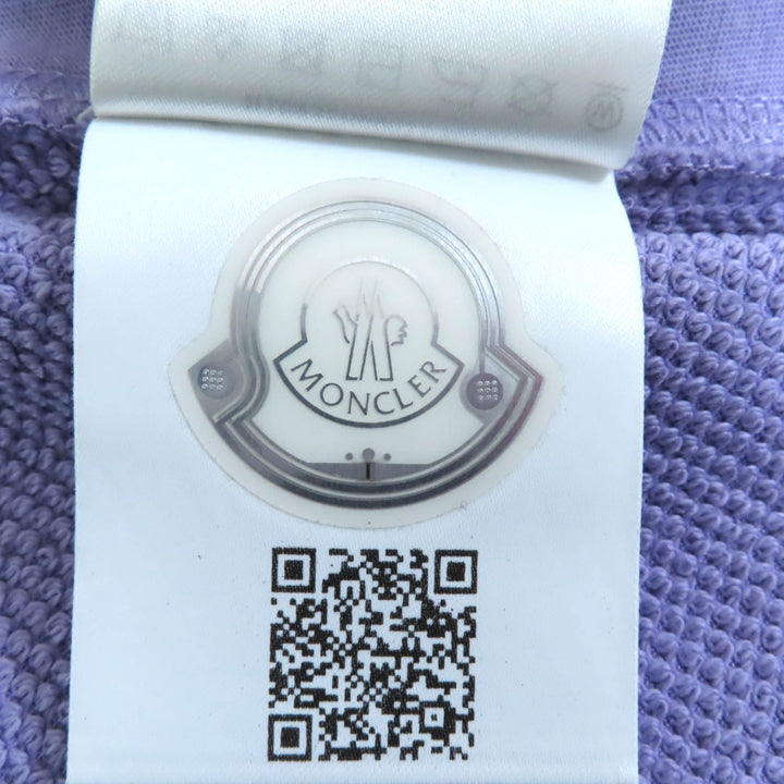 素晴らしい MONCLER パンツ スウェットボトム パープル コットン レディース XS