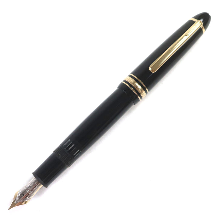 Very Good MONTBLANC fountainpen Meisterstckle Grand whitestar Blackgold 14K mens
