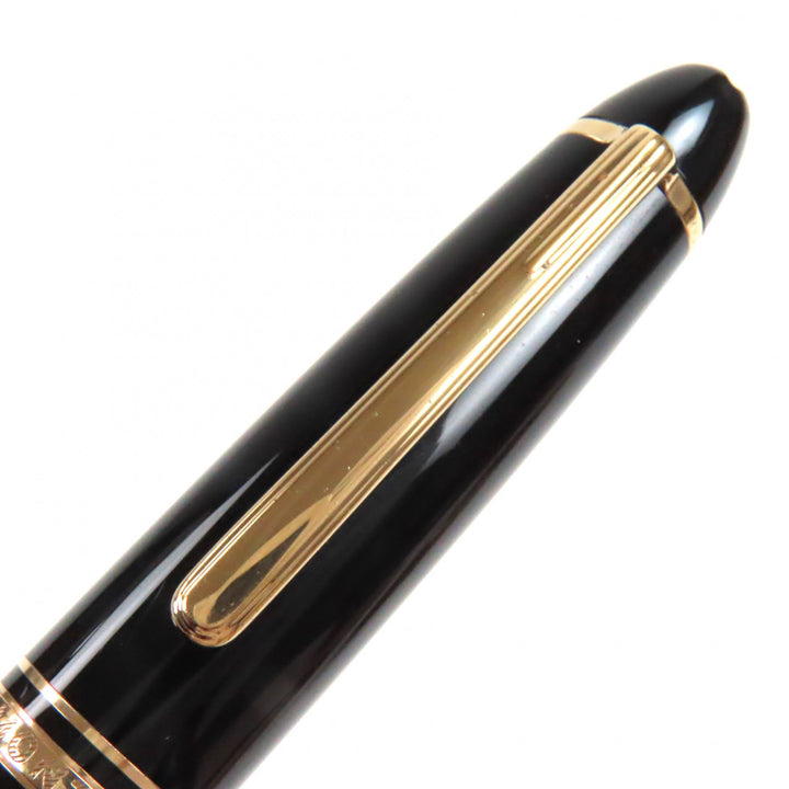 Very Good MONTBLANC fountainpen Meisterstckle Grand whitestar Blackgold 14K mens