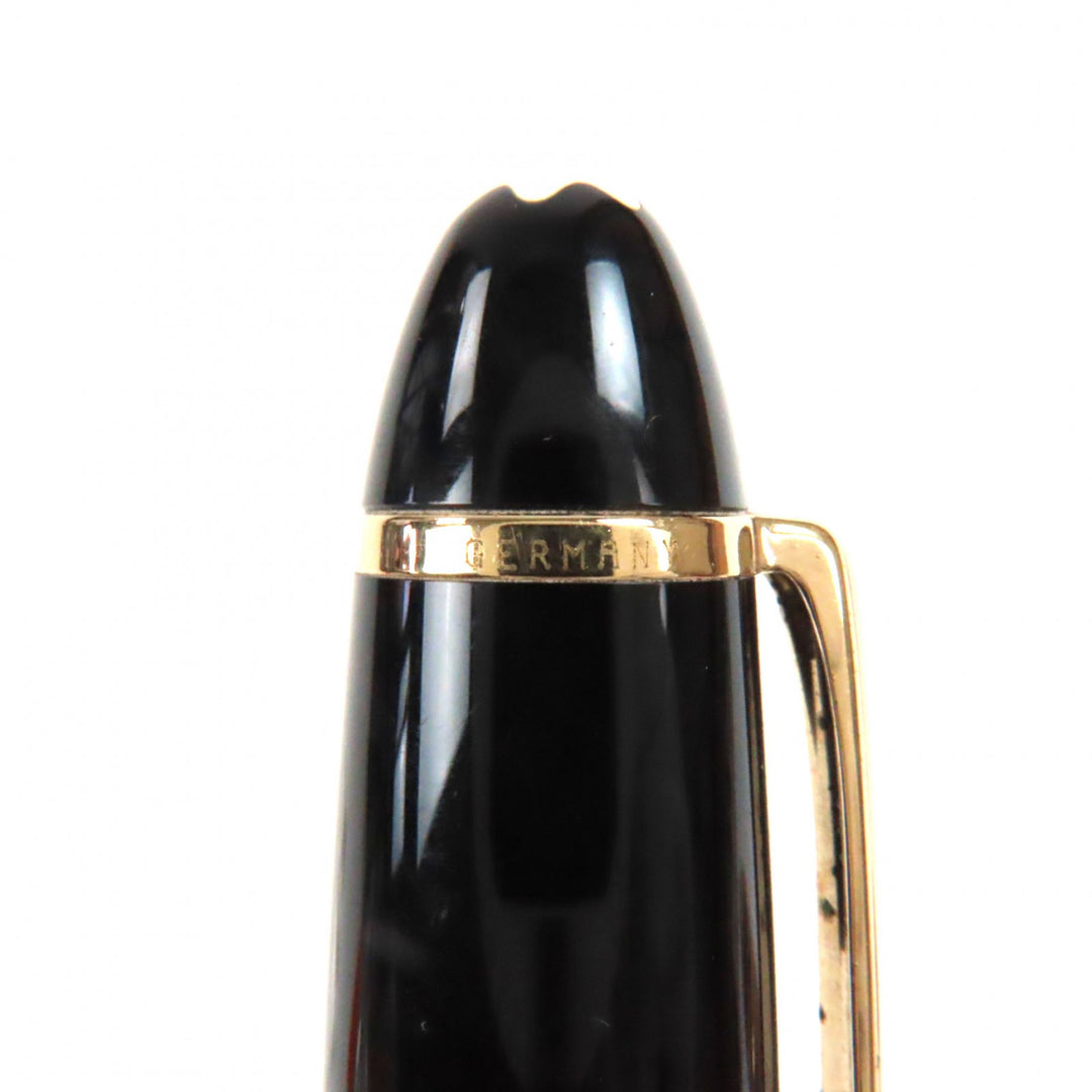 Very Good MONTBLANC fountainpen Meisterstckle Grand whitestar Blackgold 14K mens