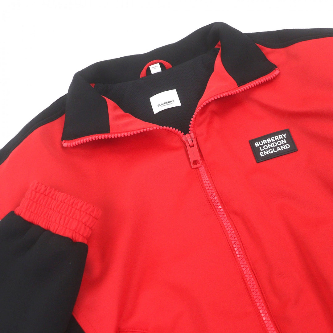 Excellent BURBERRY Blouson England Track Jersey Jacket Red