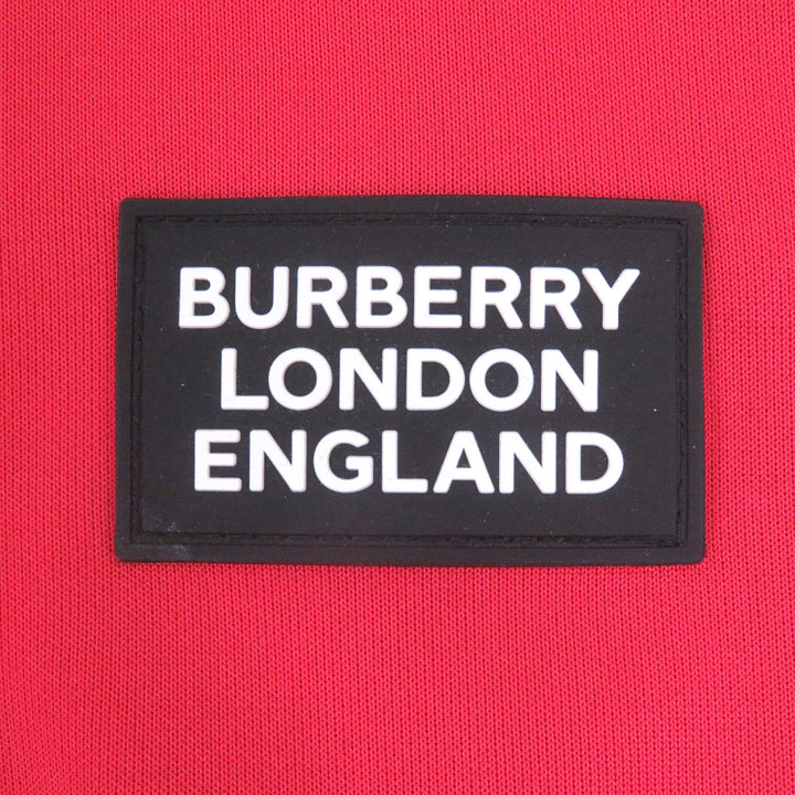Excellent BURBERRY Blouson England Track Jersey Jacket Red