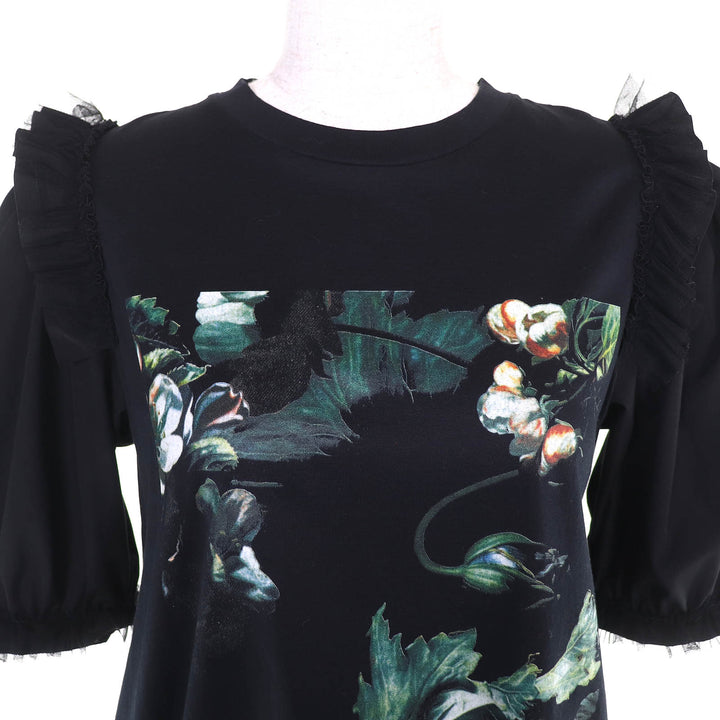Great MONCLER GENIUS 4 Short sleeve T-shirt Simone Rocha Jeweled Logo Patch S