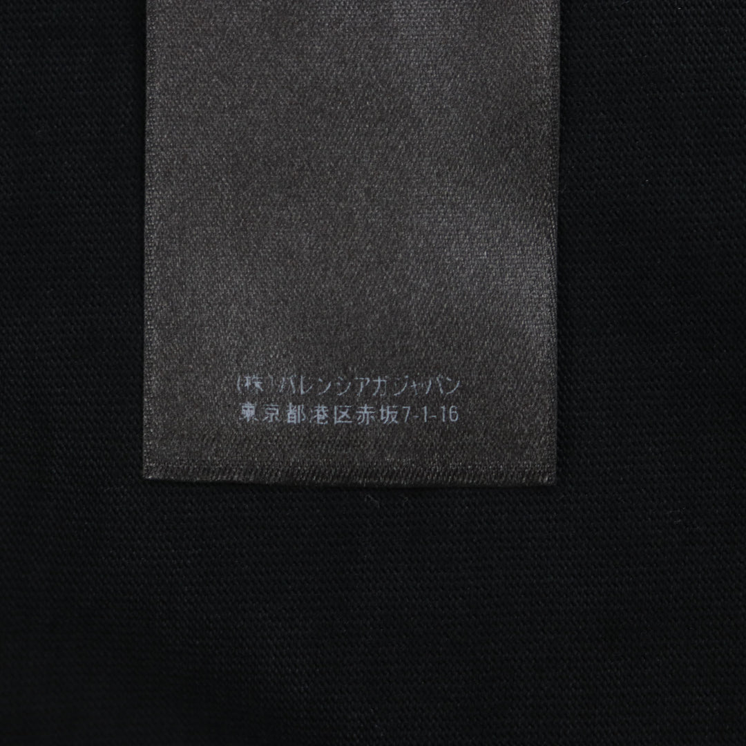 Great BALENCIAGA Short sleeve T-shirt black cotton mens S 661715