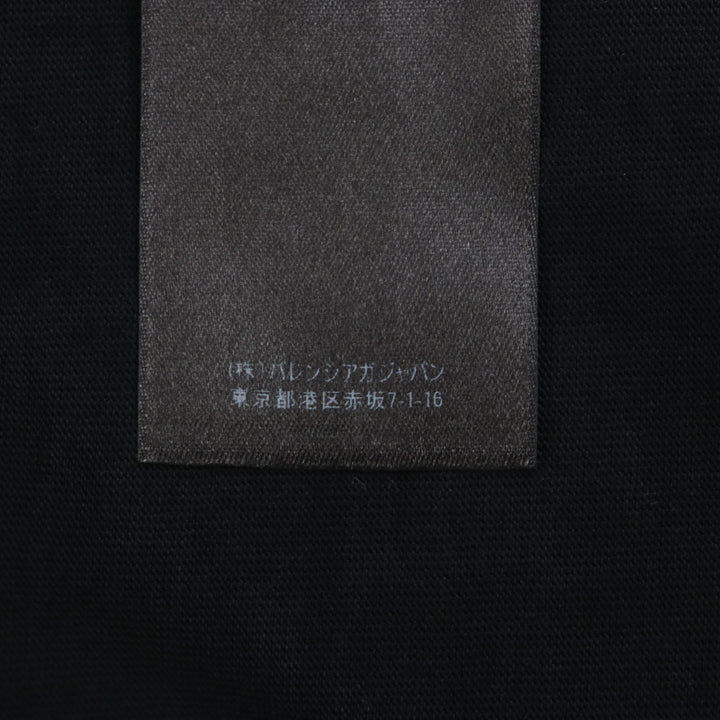 Great BALENCIAGA Short sleeve T-shirt black cotton mens S 661715