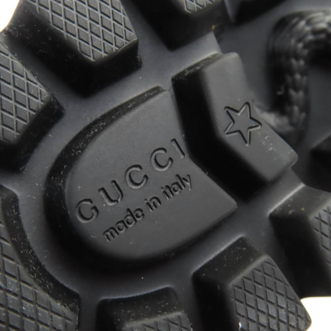 優れた GUCCI レインシューズ ホースビット ラバー ロングブーツ ブラック ラバー レディース 36 659707
