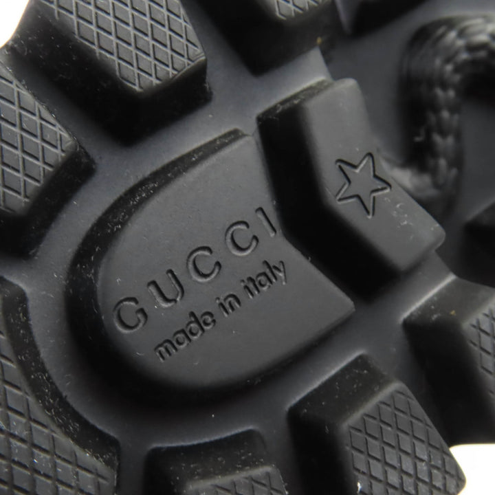 優れた GUCCI レインシューズ ホースビット ラバー ロングブーツ ブラック ラバー レディース 36 659707