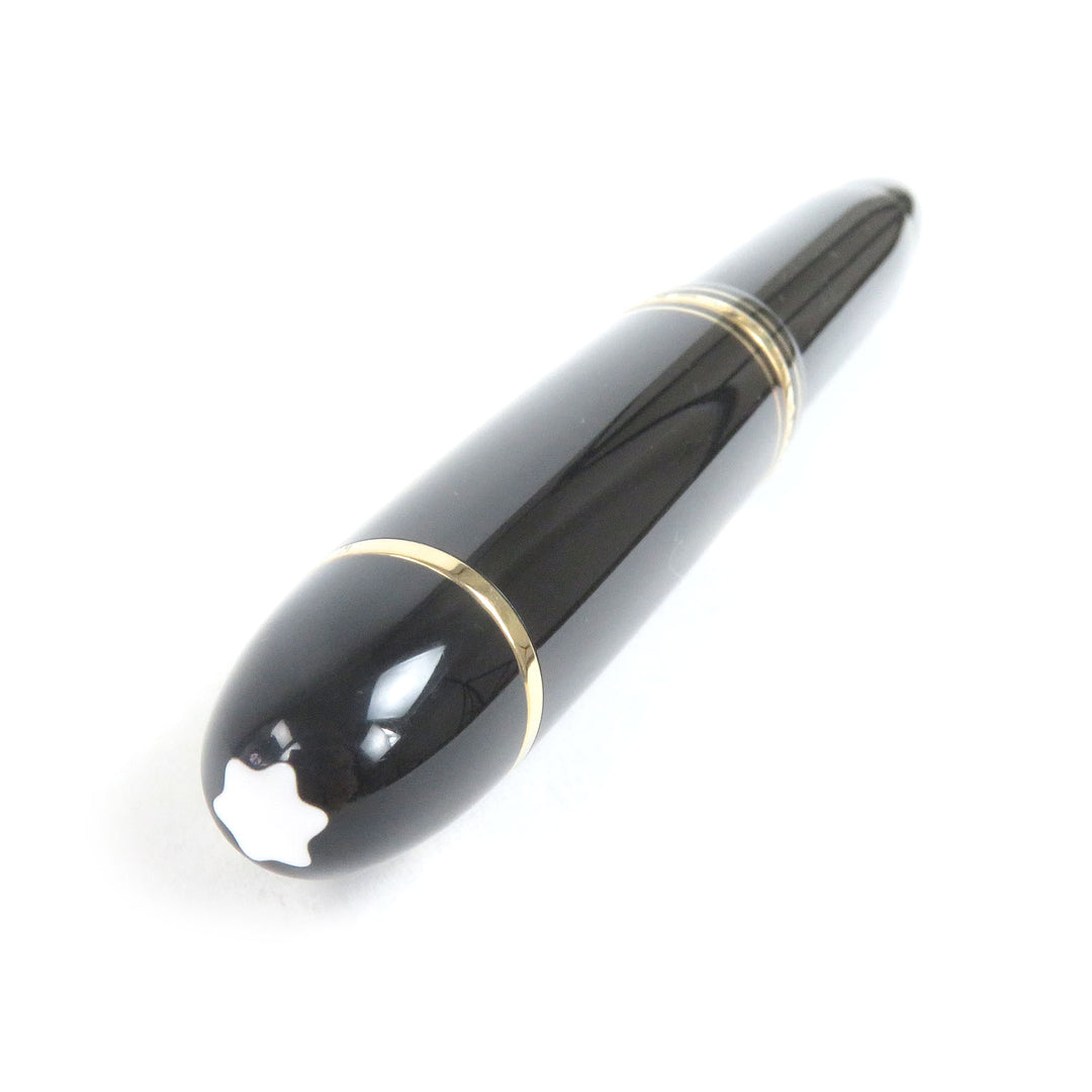 Great MONTBLANC fountain pen Meisterstck 149 Cap type Black gold 18K mens