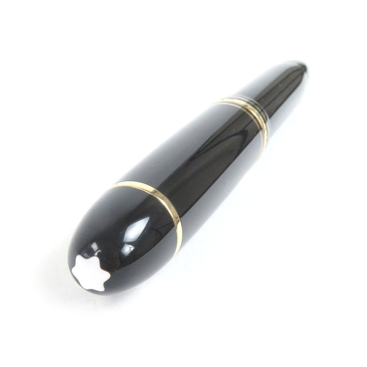 Great MONTBLANC fountain pen Meisterstck 149 Cap type Black gold 18K mens