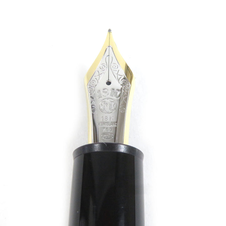 Great MONTBLANC fountain pen Meisterstck 149 Cap type Black gold 18K mens
