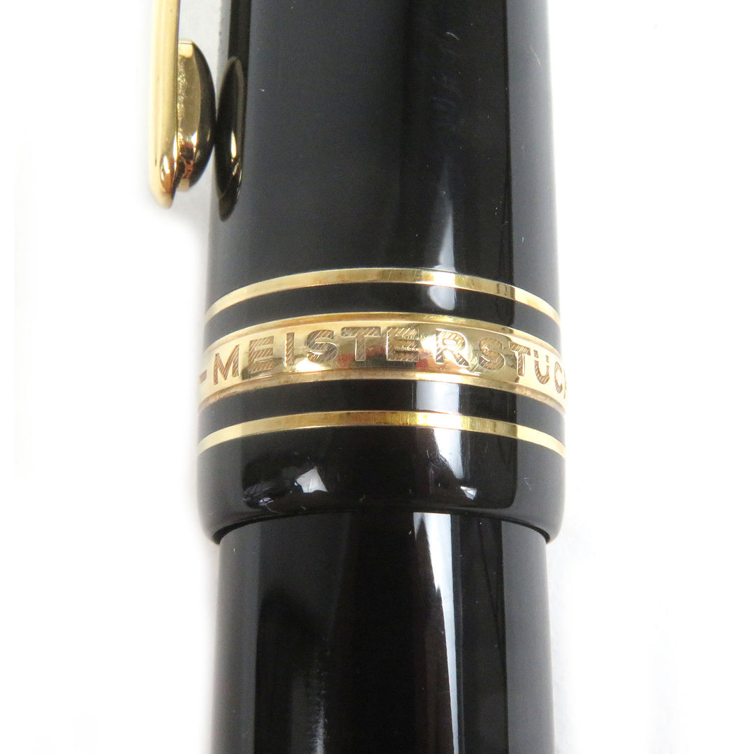 Great MONTBLANC fountain pen Meisterstck 149 Cap type Black gold 18K mens