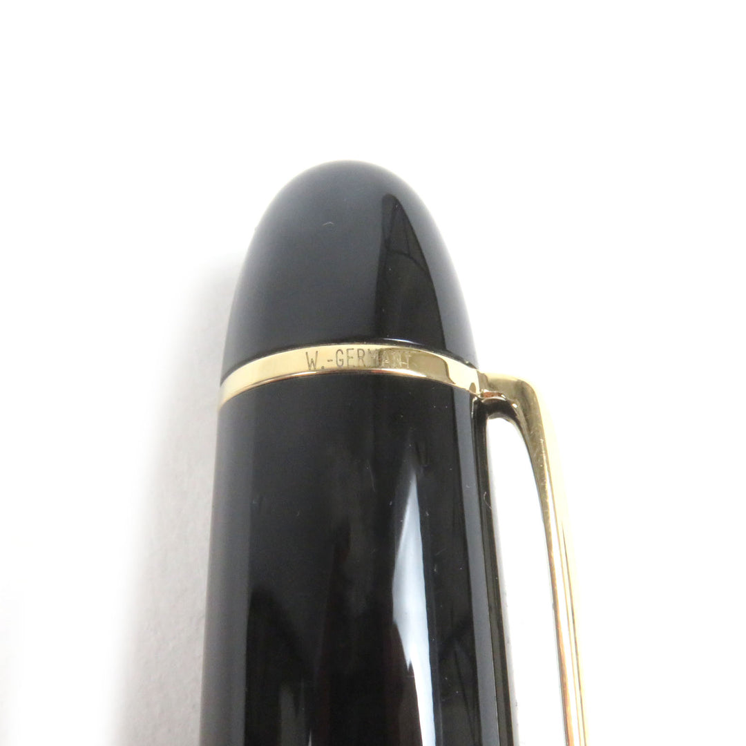 Great MONTBLANC fountain pen Meisterstck 149 Cap type Black gold 18K mens