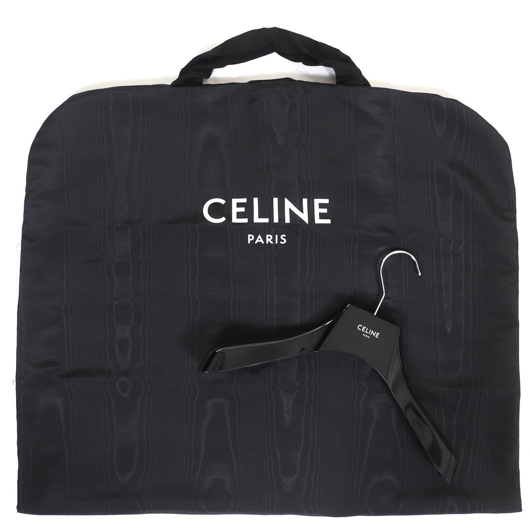 CELINE ベスト トリオンフ パッチ キルティング モノグラム パディング ブラック レディース 36 2W987795W