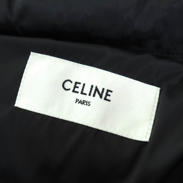 CELINE ベスト トリオンフ パッチ キルティング モノグラム パディング ブラック レディース 36 2W987795W