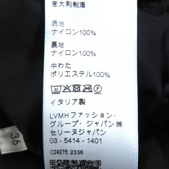 CELINE ベスト トリオンフ パッチ キルティング モノグラム パディング ブラック レディース 36 2W987795W