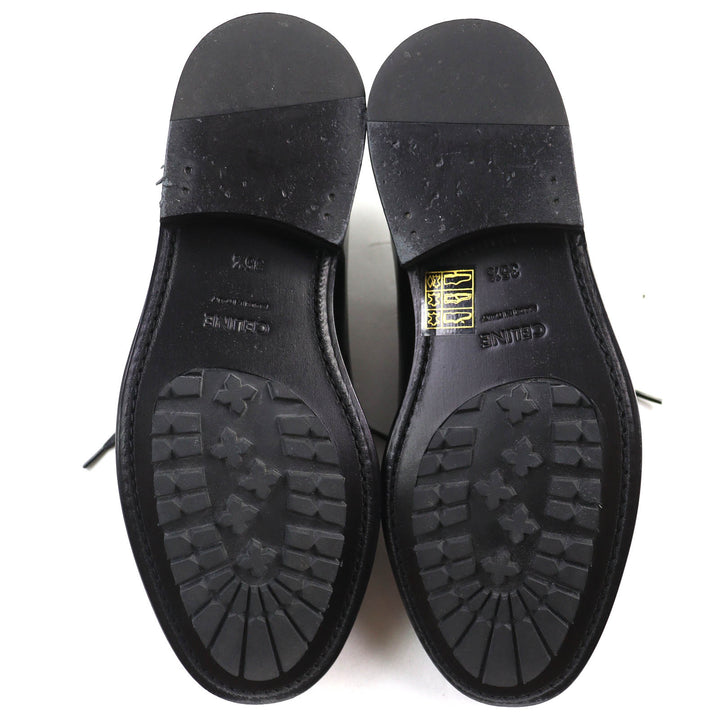 Great CELINE Leather shoes black leather Women 35.5