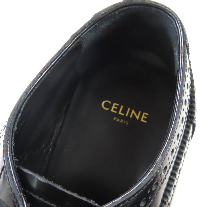 Great CELINE Leather shoes black leather Women 35.5