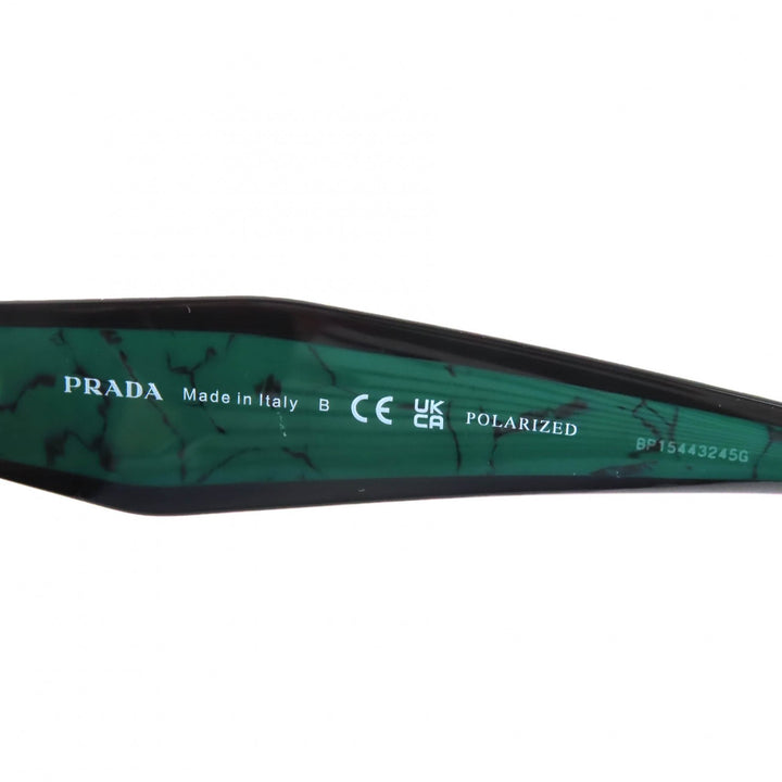 プラダ サングラス 偏光レンズ ブラック グリーン ー レディース SPR15W 1AB5Z1