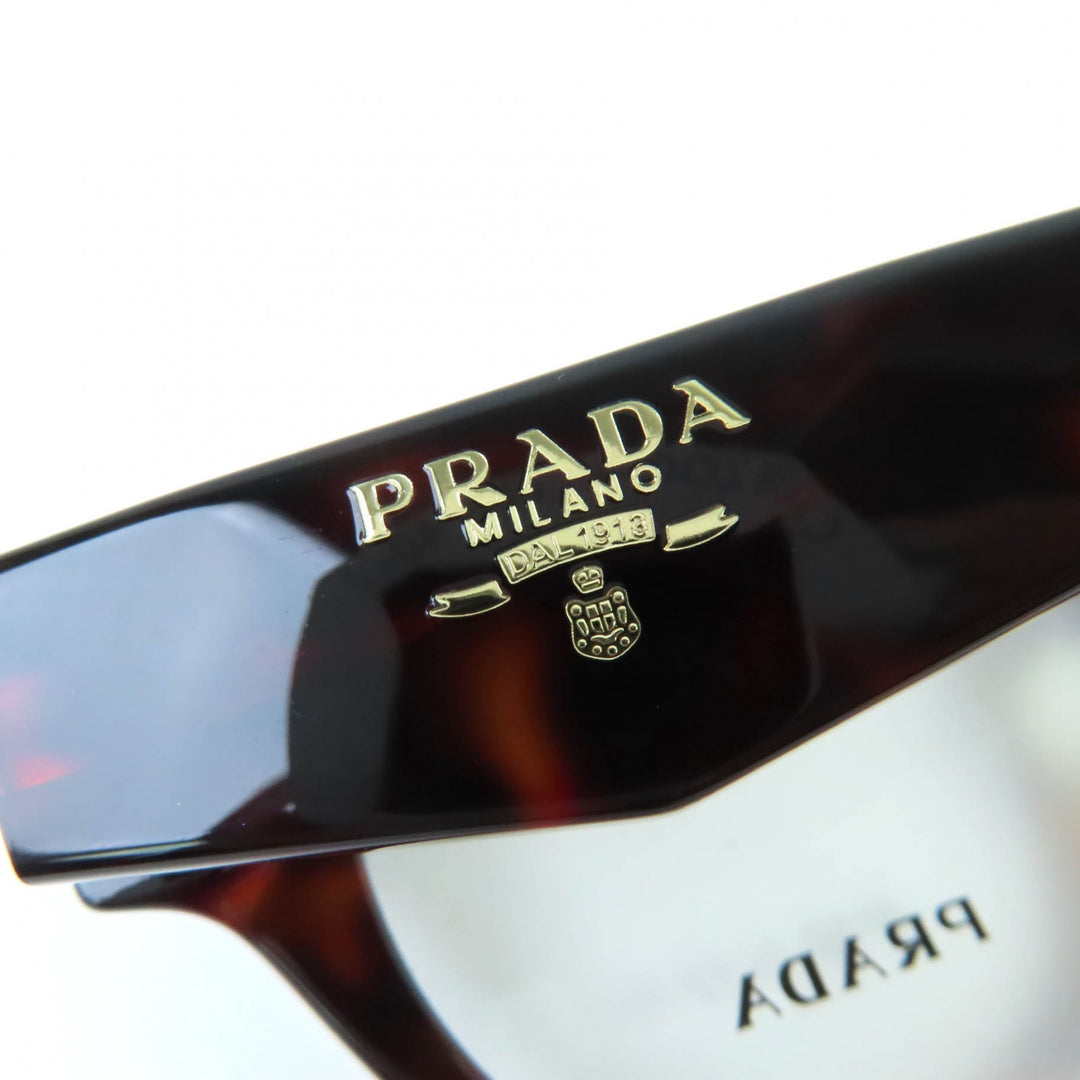 優れたPRADAメガネ（ロゴ入り）ブラウンマーブルレディースVPRA11-D