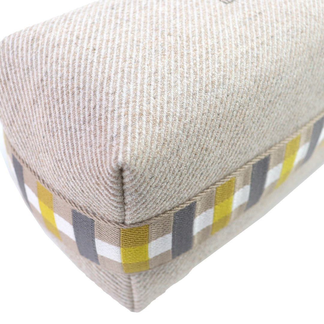 新品 エルメス ポーチ BRIDE A ブラック PM OC セリエ ボタン ハンドバッグ ウール レディース