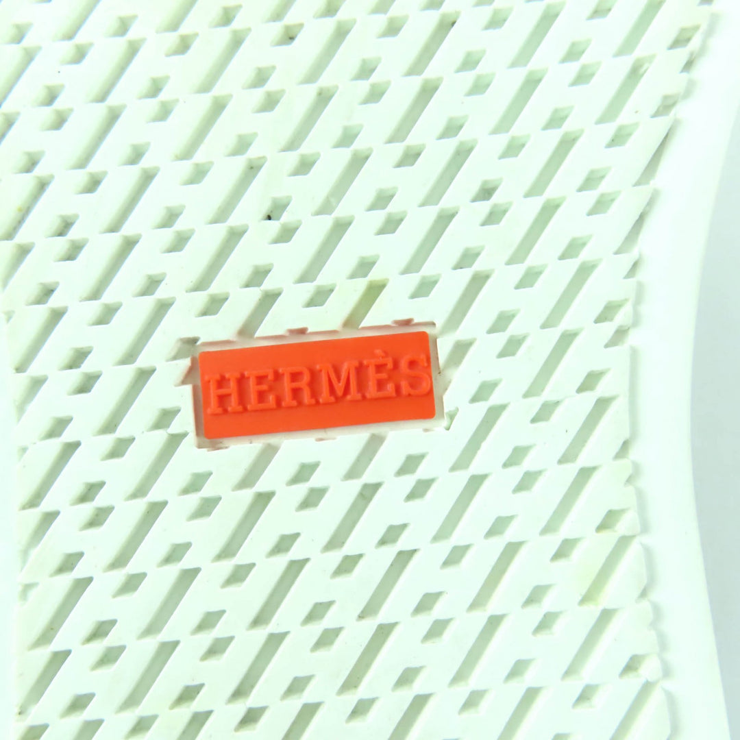 HERMES スニーカー デイケリー バックル レースアップ ブラックレザー レディース 35 美品