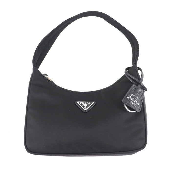 Pristine PRADA Handbag Re-Edition 2000 Re-Nylon mini bag black ー Women 1NE515